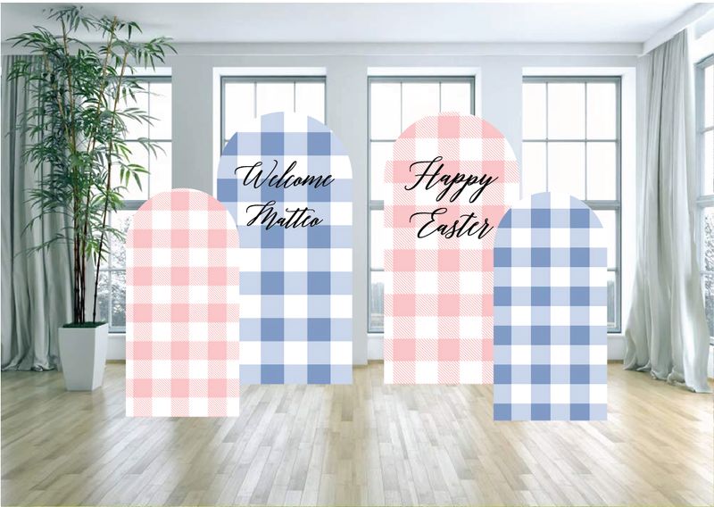 Gingham Arch Backdrop