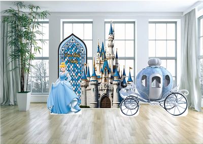 Cinderella Castle Themed Party Arch Backdrop
