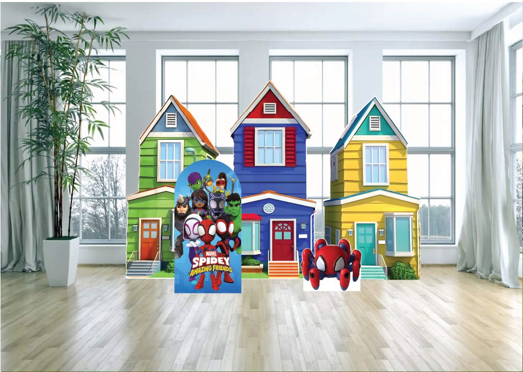 Spidey and His Amazing Friends Homes Arch Backdrop