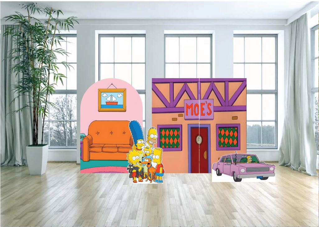 The Simpsons Props Arch Backdrop