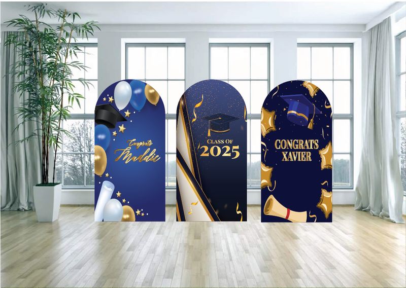 Graduation Themed Arch Backdrop