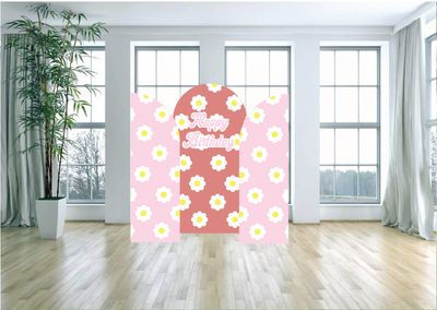 Daisy Dreams Birthday Arch Backdrop Set