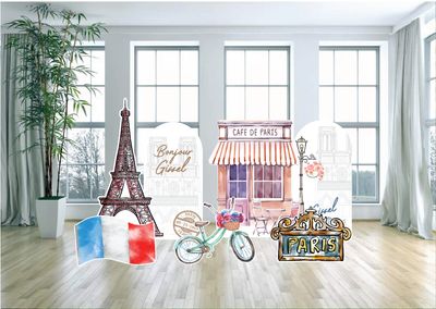 Paris Themed Arch Backdrop