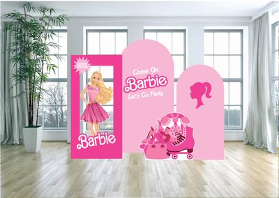 Barbie Themed Party Arch Backdrop