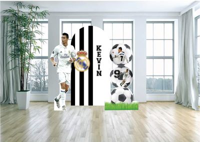 Cristiano Ronaldo RMCF Soccer Themed Arch Backdrop