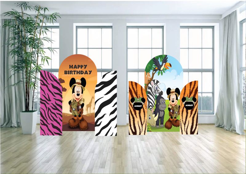 Jungle Safari Themed Arch Backdrops