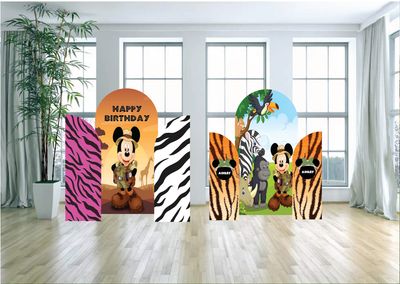 Jungle Safari Themed Arch Backdrops