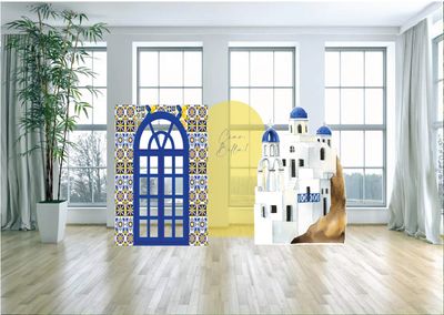 Amalfi Mediterranean Props Arch Backdrop