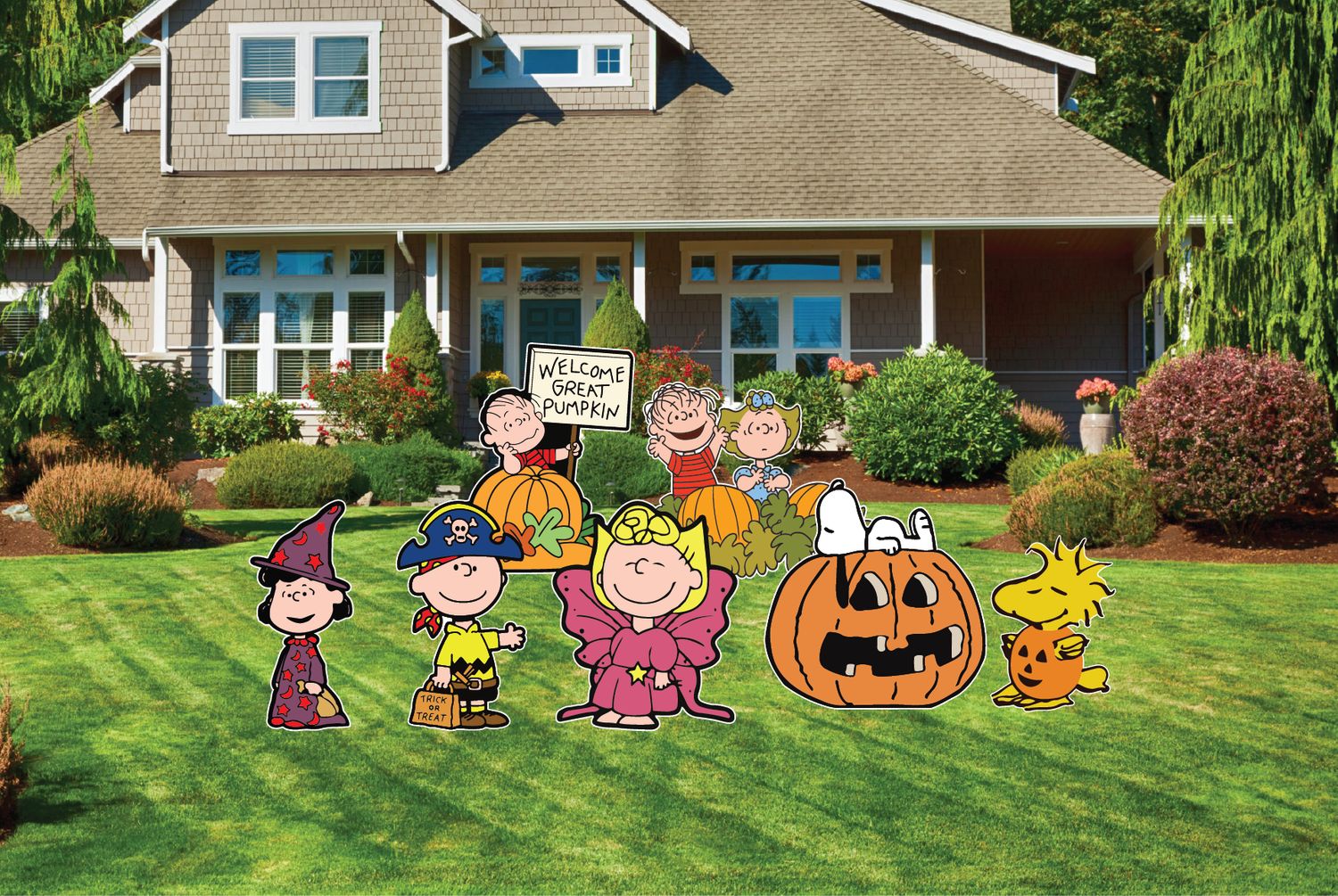 Peanuts Halloween Yard Sign Cut Outs