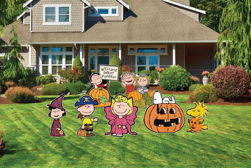 Peanuts Halloween Yard Sign Cut Outs