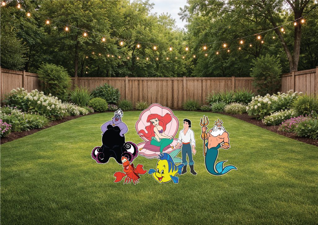 The Little Mermaid Yard Signs
