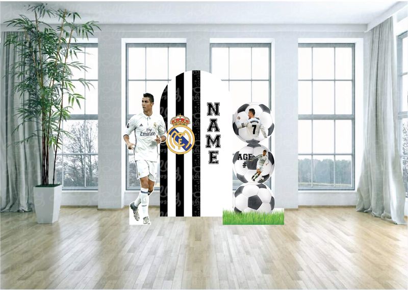 Cristiano Ronaldo Real Madrid RMCF Soccer Arch Backdrop