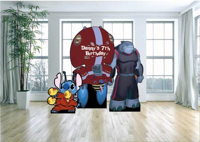 Stitch Intergalactic Party Arch Backdrop