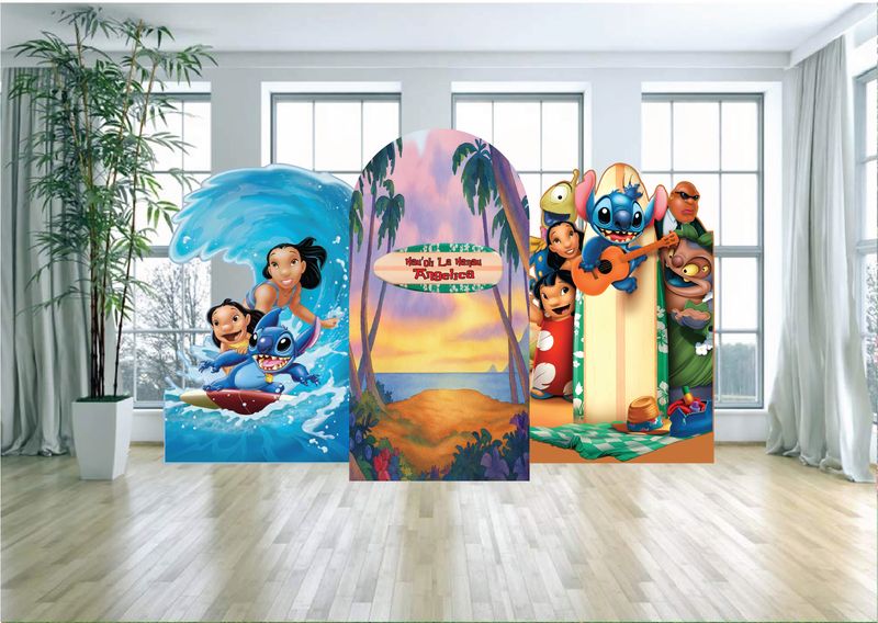 Lilo and Stitch Party Arch Backdrop