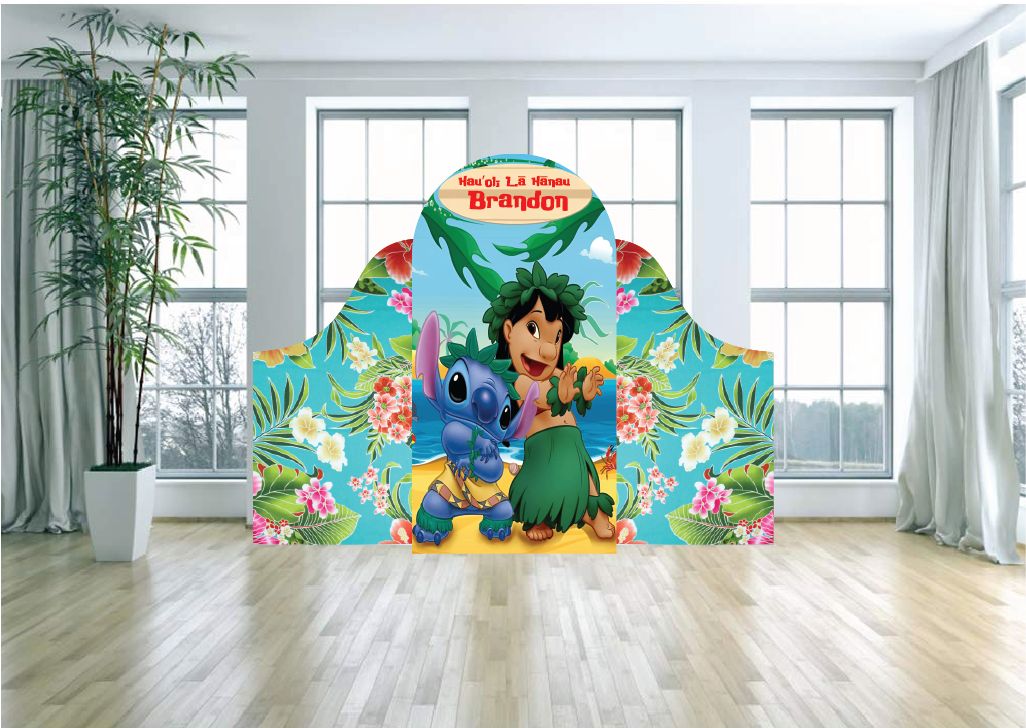 Lilo and Stitch Luau Party Arch Backdrop