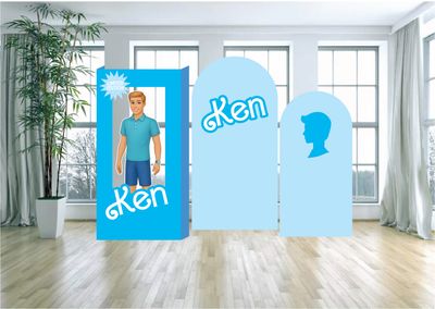 Ken from Barbie Party Arch Backdrop