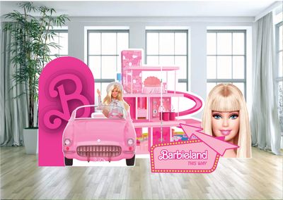 Barbieland Party Arch Backdrop