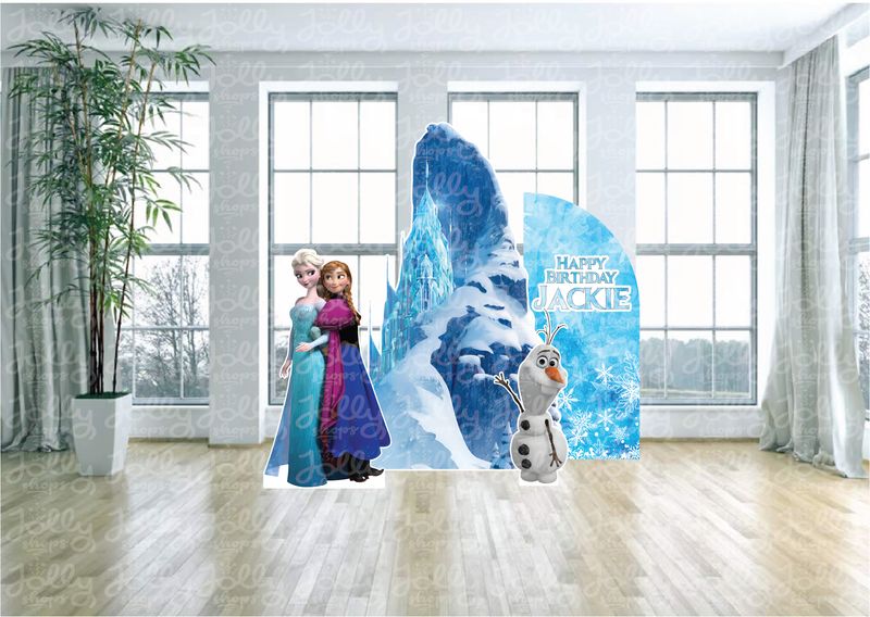 Frozen Themed Arch Backdrop