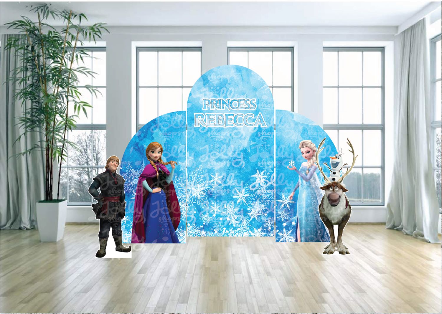 Frozen the Movie Arch Backdrop