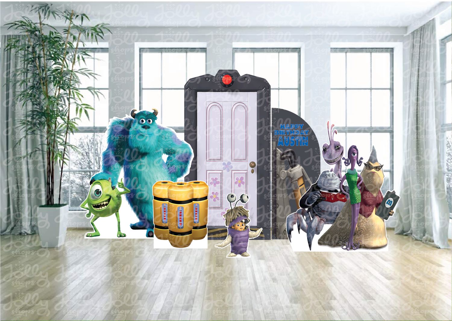 Monsters Inc the Movie Arch Backdrop