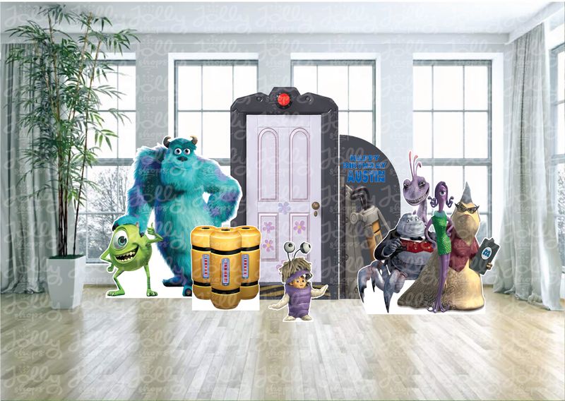Monsters Inc the Movie Arch Backdrop