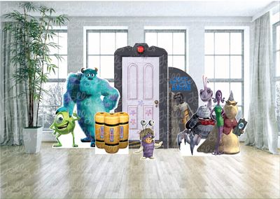 Monsters Inc the Movie Arch Backdrop