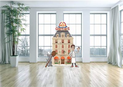 Ratatouille Cartoon Arch Backdrop