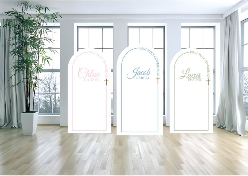 Simple First Holy Communion Backdrop