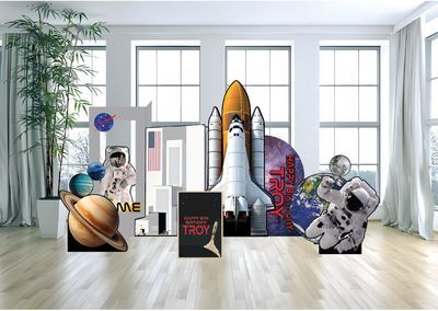 Space Adventure Arch Backdrop