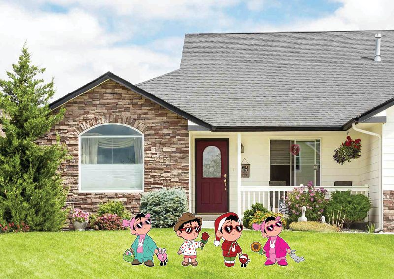 Baby Bad Bunny Seasonal Yard Signs