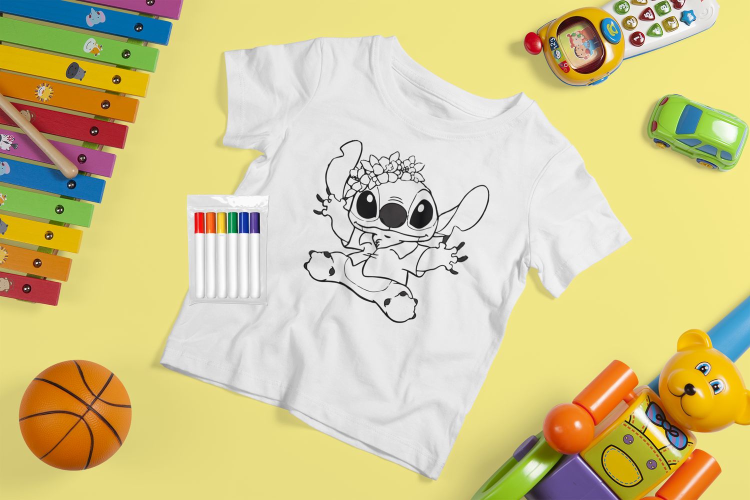 Color Me Stitch Luau T Shirt