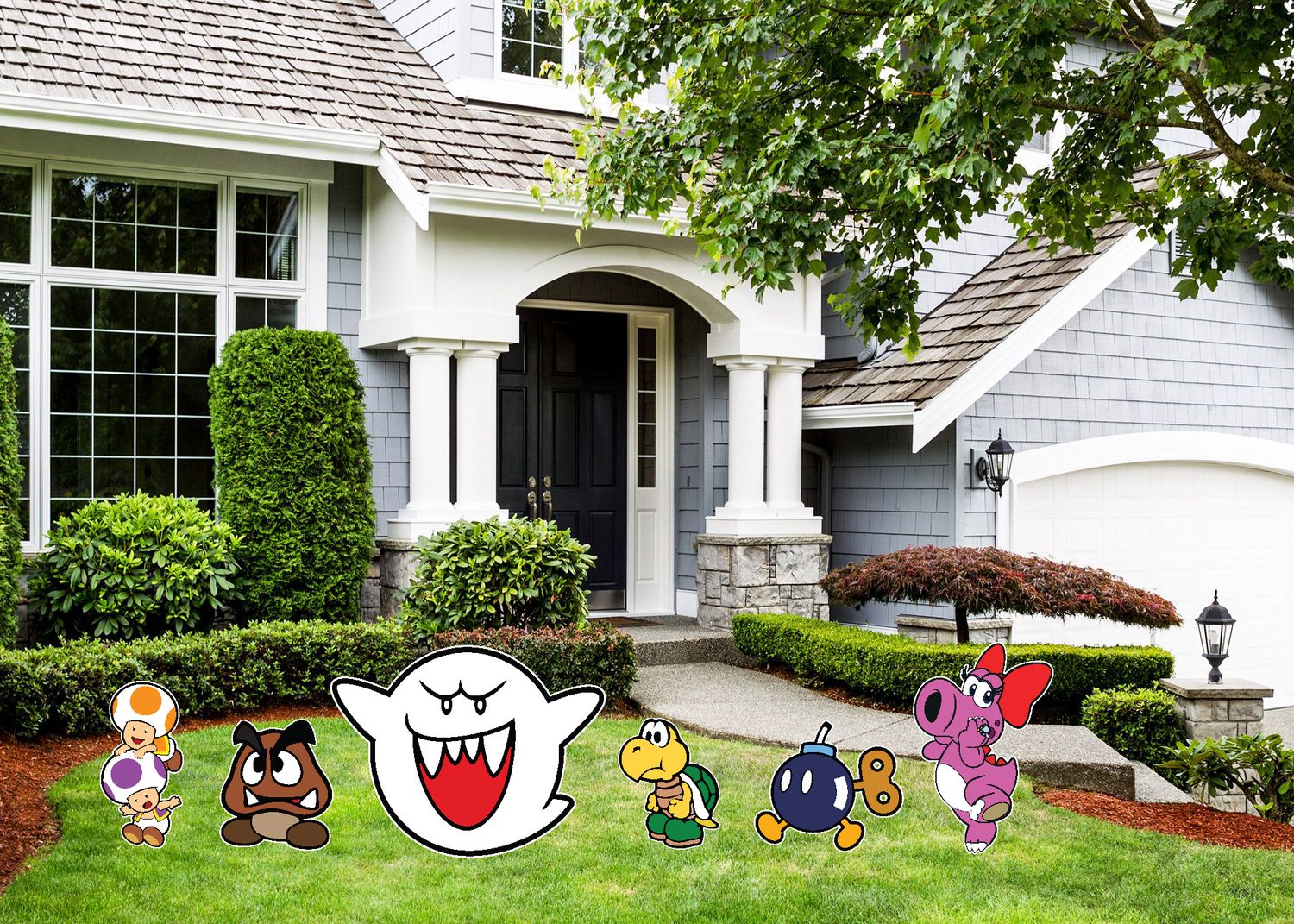 Super Mario Brothers Cartoon Additional Characters Yard Signs