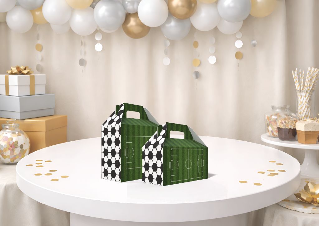 Soccer Party Favor Box