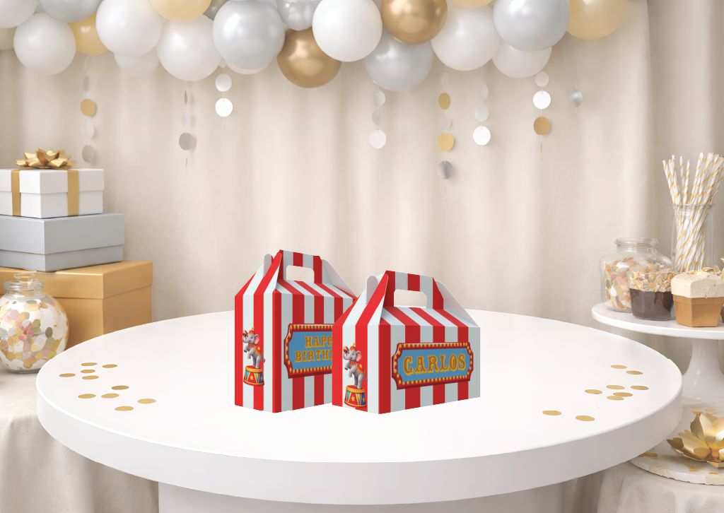 Circus Party Favor Box