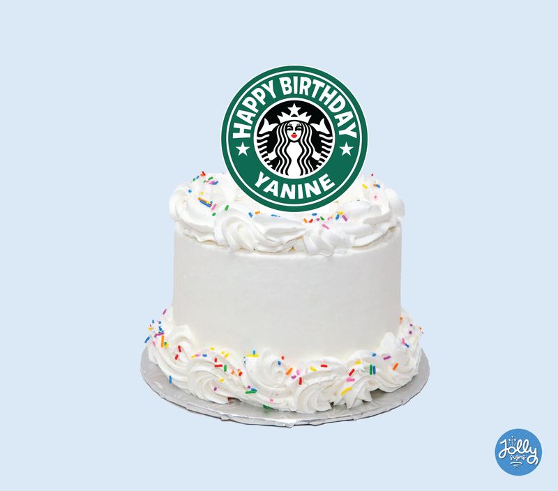 Starbucks Cake Topper