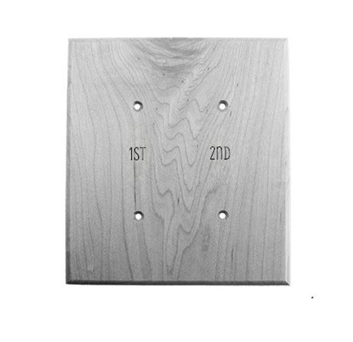 Custom 2 Gang Wall Plate - Make Selections in Order to See Change Reflected in the Display.