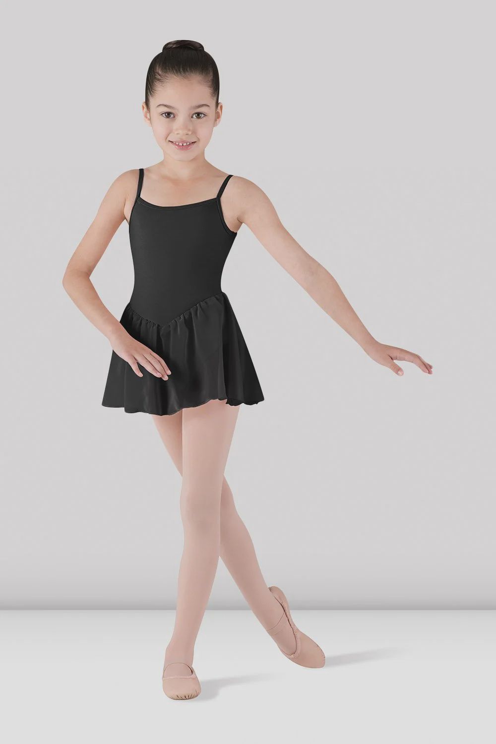 Bloch: Skirted Camisole Leotard - Youth, Color: Black, Size: 2-4