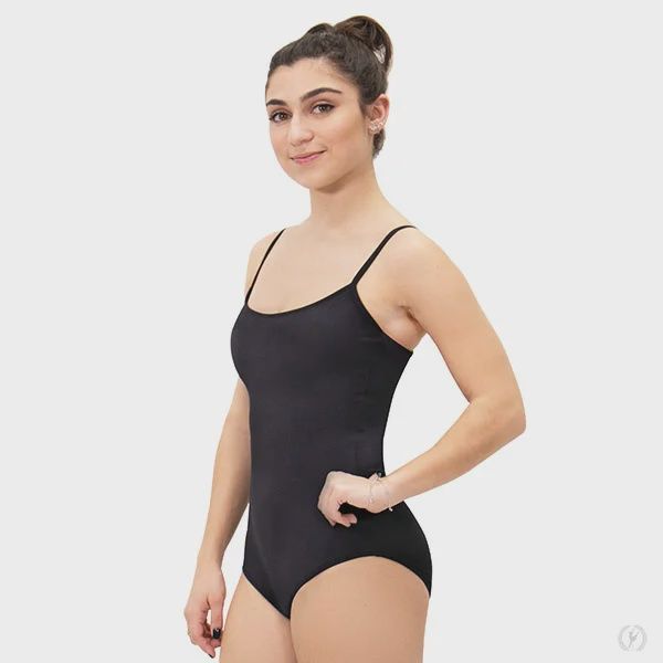 Eurotard: Adjustable Strap Camisole Bra w/ Built-in Bra - Adult, Color: Black, Size: Extra Small