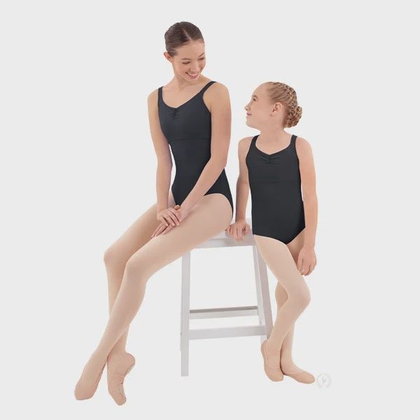 Eurotard: Microfiber Pinch Front Leotard - Adult, Color: Black, Size: Extra Small