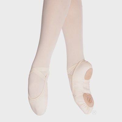Eurotard: Assemblé Split Sole Canvas Ballet Shoe - Adult