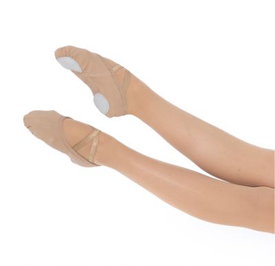 RP Collection: Vivante Stretch Canvas Ballet Slippers - Adult, Color: Cashew, Size: 4