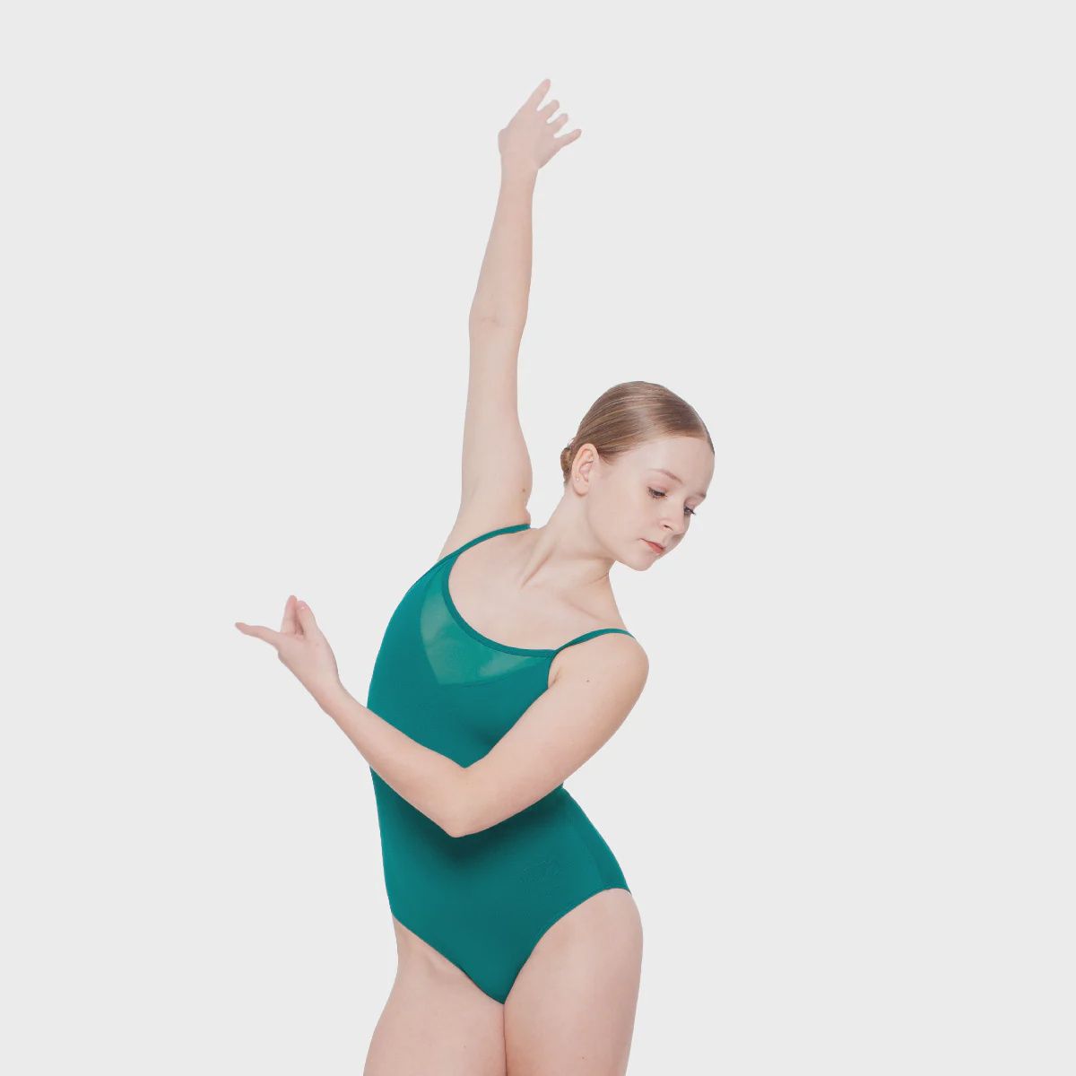 RP Collection: &quot;Balance&quot; Leotard - Adult / Youth, Color: Galactic Green, Size: Youth L