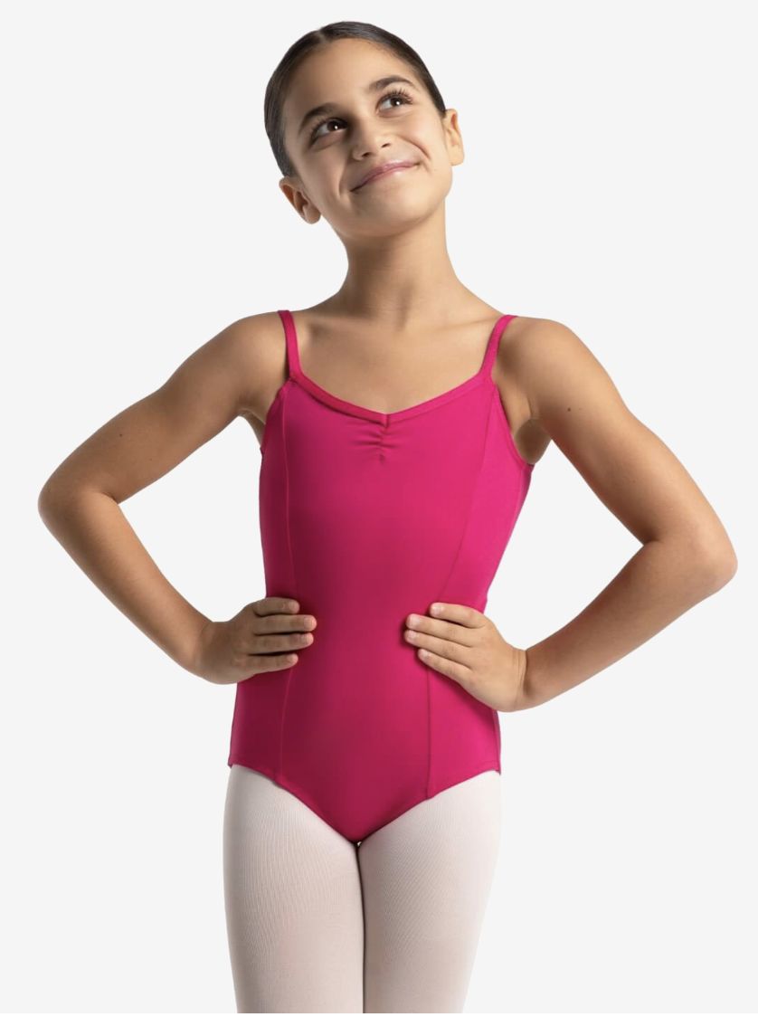 Capezio: V Neck Camisole Leotard - Girls, Color: Bright Mulberry, Size: Child-Small