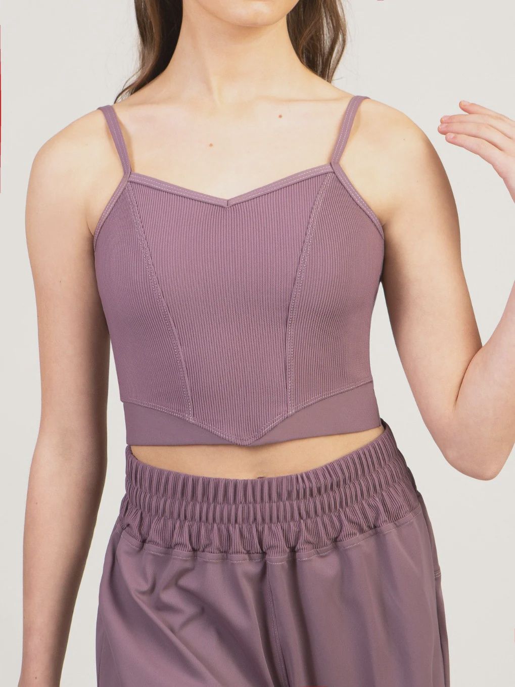Suffolk: Balletcore Thick Strap Cropped Top - Adult, Color: Purple, Size: PA