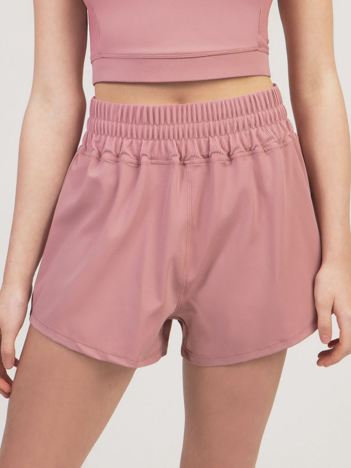 Suffolk: Balletcore High Waist Lounge Short - Adult, Color: Pink, Size: PA/SA