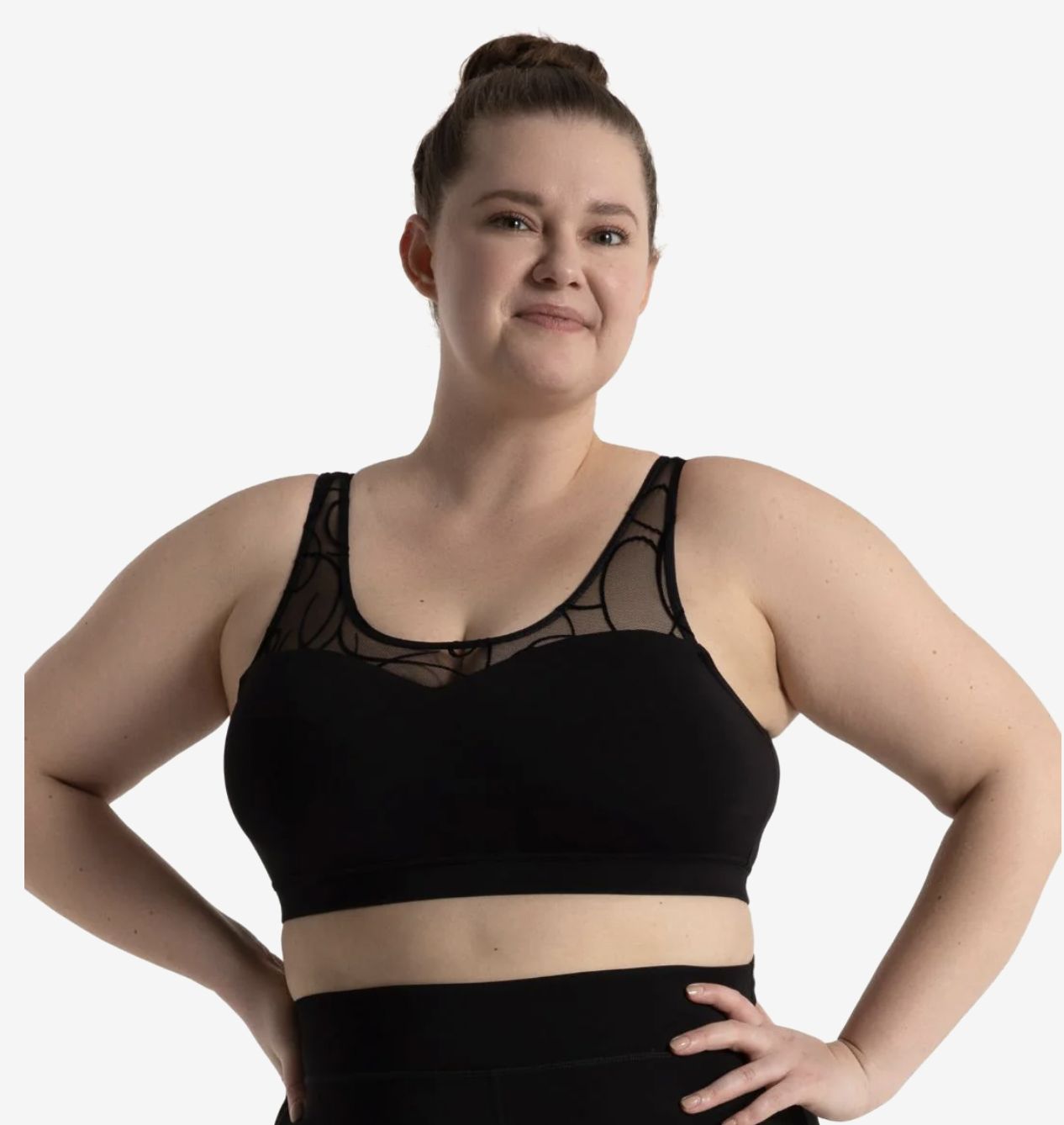 Capezio: Majestic Lines Beatrice Bra Top - Adult, Color: Black, Size: XSMALL