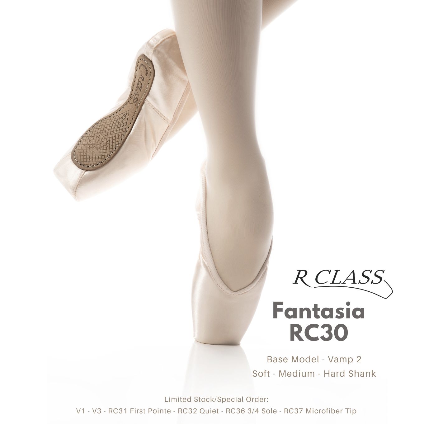 R Class: Fantasia (RC30), Shank: Soft, Size: 225 (US 6), Width: W1