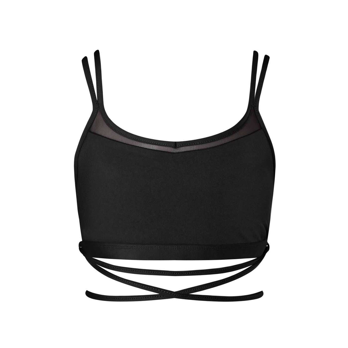 Energetiks: Roxy Mesh Crop Top - Youth, Color: Black, Size: Youth Large