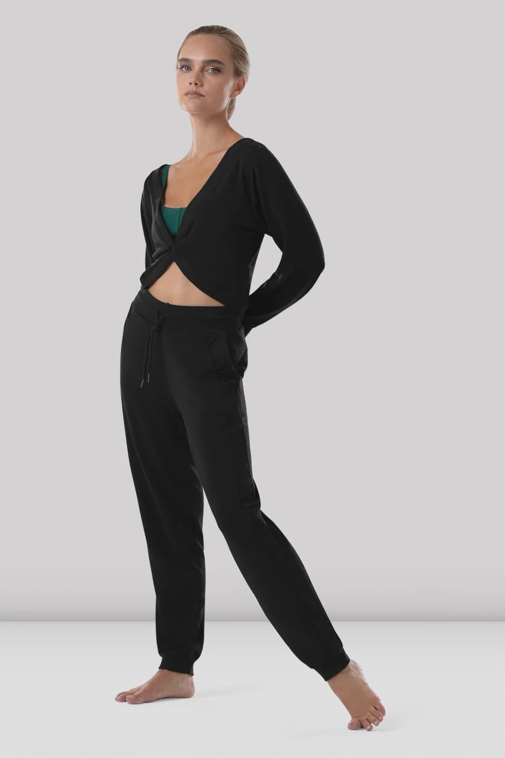 Bloch: Cara Reversible Twist Knit Top - Adult, Color: Black, Size: Petit