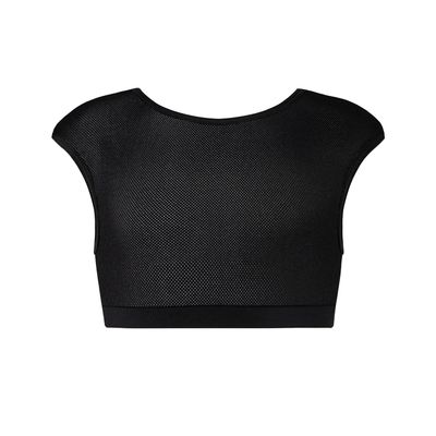 Energetiks: Ashi Crop Top - Youth, Color: Black, Size: Small